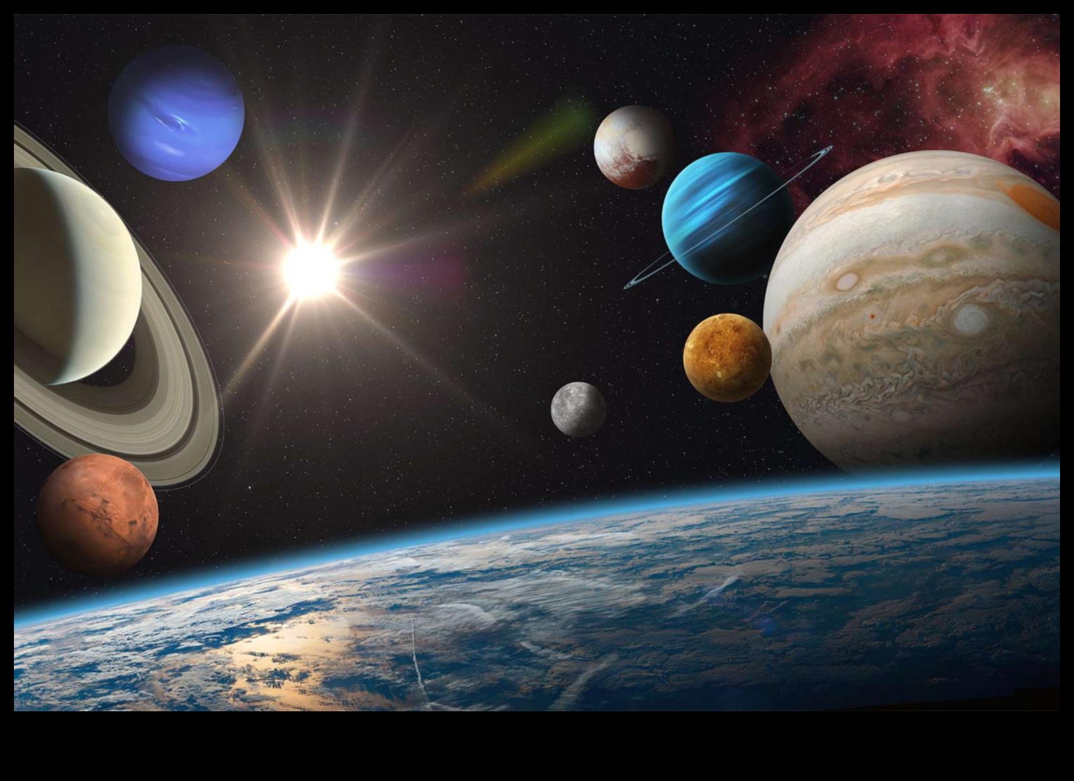 Planetārija parāde Zvaigžņots mūsu Saules sistēmas planētu skats 3 Planetārija parāde: mūsu Saules sistēmas planētu skate