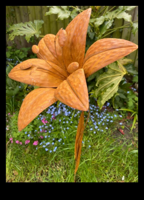 Zied bronzā Āra dārza mākslas mūžīgais skaistums 5 Ziedi bronzā: āra dārza mākslas valdzinājums