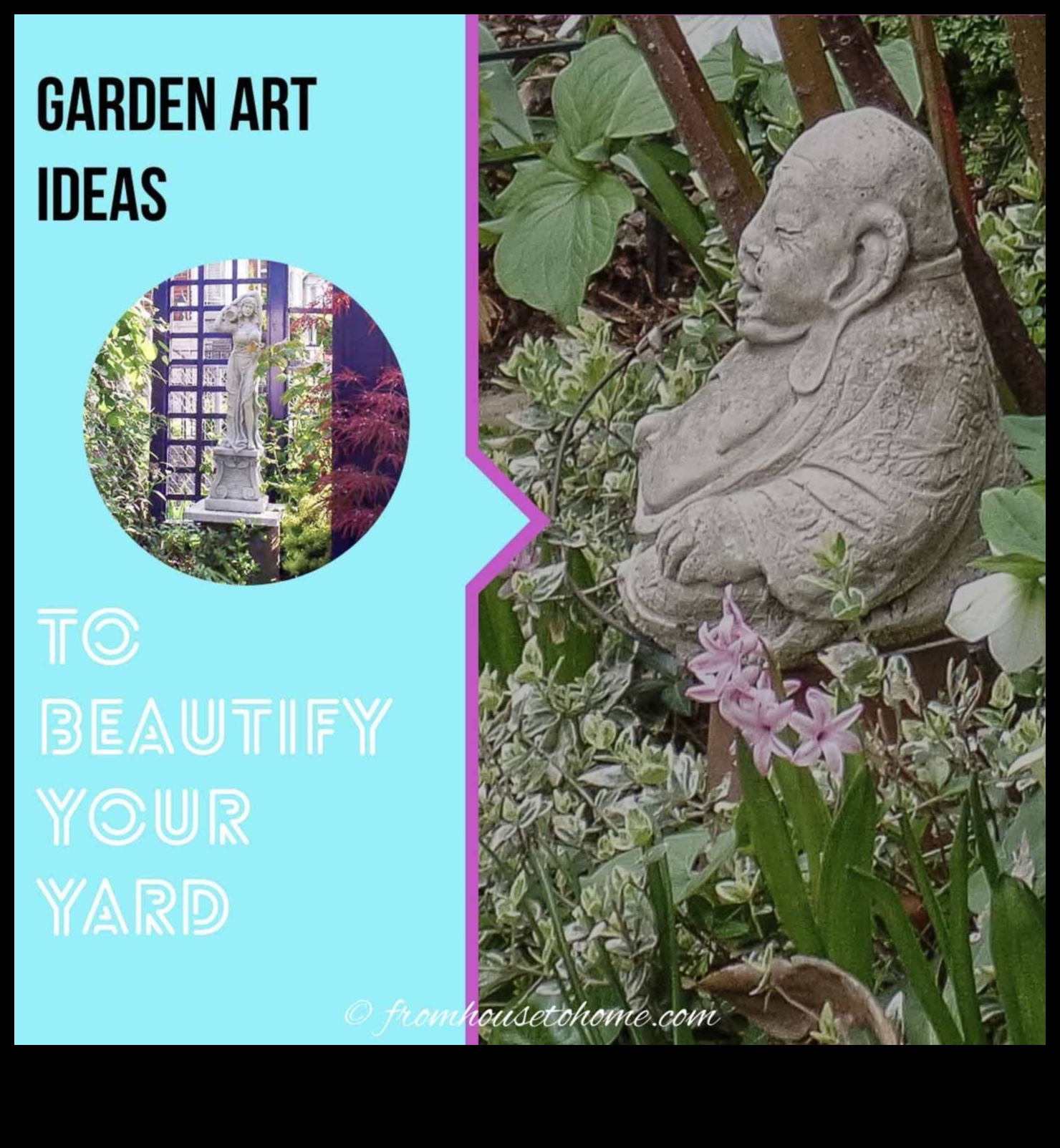 Atklāta dārza māksla: radoši DIY jūsu telpai